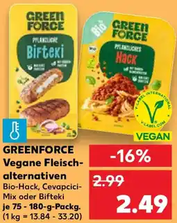 Kaufland GREENFORCE Vegane Fleischalternativen Angebot