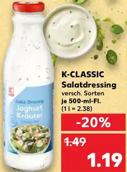 Kaufland K-CLASSIC Salatdressing Angebot
