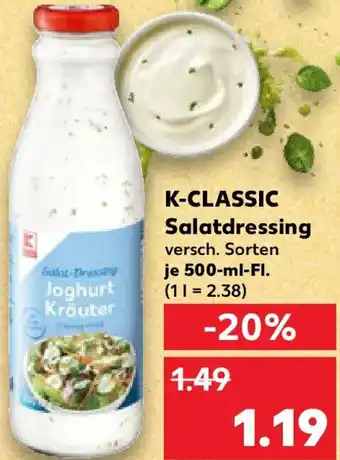 Kaufland K-CLASSIC Salatdressing Angebot