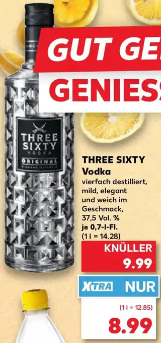 Kaufland THREE SIXTY Vodka Angebot