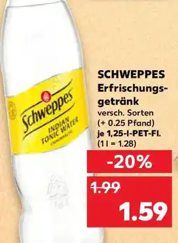 Kaufland SCHWEPPES Erfrischungsgetränk Angebot