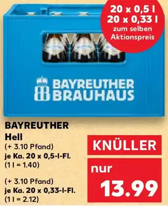 Kaufland BAYREUTHER Hell Angebot