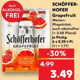 Kaufland SCHÖFFERHOFER Grapefruit Angebot