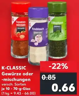 Kaufland K-CLASSIC Gewürze oder -mischungen Angebot