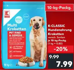 Kaufland K-CLASSIC Hundenahrung Kroketten Angebot