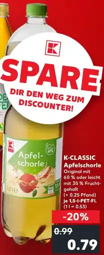 Kaufland K-CLASSIC Apfelschorle Angebot