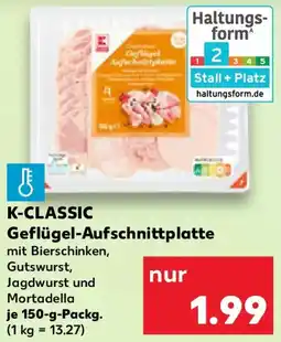 Kaufland K-CLASSIC Geflügel-Aufschnittplatte Angebot
