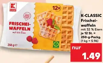 Kaufland K-CLASSIC Frischeiwaffeln Angebot