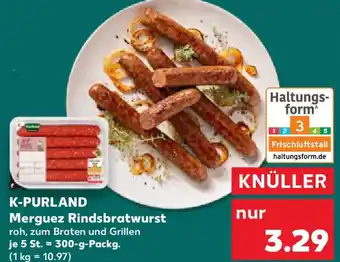 Kaufland K-PURLAND Merguez Rindsbratwurst Angebot