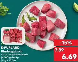 Kaufland K-PURLAND Rindergulasch Angebot