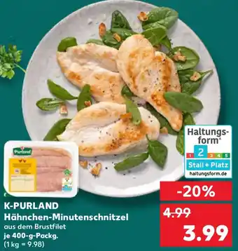 Kaufland K-PURLAND Hähnchen-Minutenschnitzel Angebot