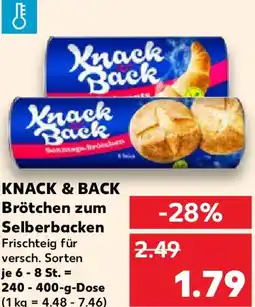 Kaufland KNACK & BACK Brötchen zum Selberbacken Angebot