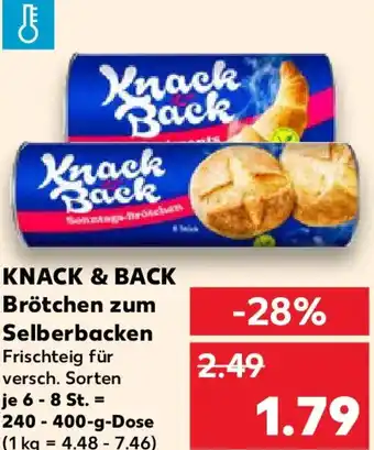 Kaufland KNACK & BACK Brötchen zum Selberbacken Angebot