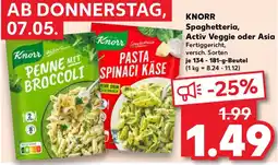 Kaufland KNORR Spaghetteria, Activ Veggie oder Asia Angebot