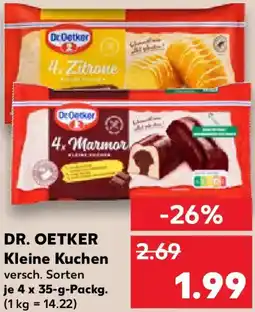 Kaufland DR. OETKER Kleine Kuchen Angebot