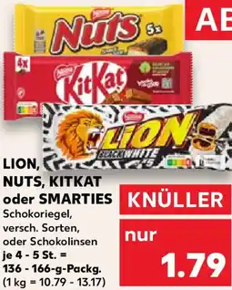 Kaufland LION, NUTS, KITKAT oder SMARTIES Angebot