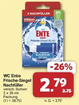 Famila Nord West WC Ente Frische-Siegel Nachfüller Angebot