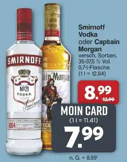 Famila Nord West Smirnoff vodka oder captain morgan Angebot