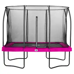 Netto Marken-Discount Salta Trampoline - Comfort Edition - rechteckig - 214 x 305cm - 7x10ft - Schutzrand pink Angebot