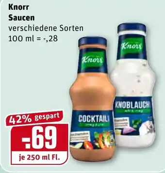 REWE Knorr Saucen 250ml Angebot