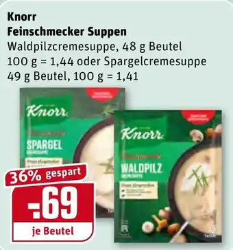 REWE Knorr Feinschmecker Suppen Angebot