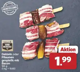 Famila Nord West Datteln oder Pflaumen gespießt mit Bacon Angebot