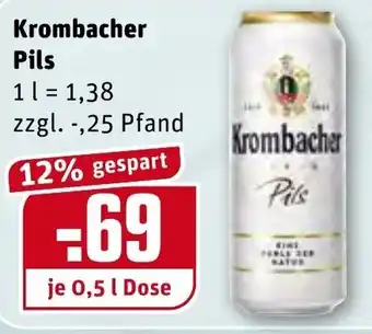 REWE Krombacher Pils 0,5L Angebot