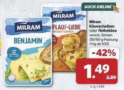 Famila Nord West Milram Käsescheiben oder Reibekäse Angebot