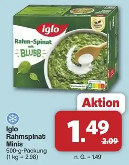 Famila Nord West iglo Rahmspinat Minis Angebot