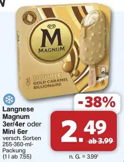 Famila Nord West Langnese Magnum 3er/4er oder Mini 6er Angebot