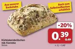Famila Nord West Kürbiskernbrötchen mit Karotte Angebot
