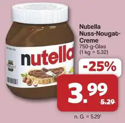 Famila Nord West Nutella Nuss-Nougat Creme Angebot