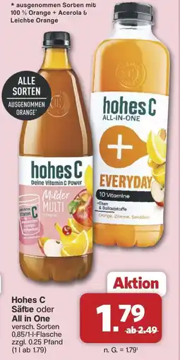Famila Nord West Hohes C Säfte oder All in One Angebot
