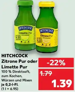 Kaufland HITCHCOCK Zitrone Pur oder Limette Pur Angebot
