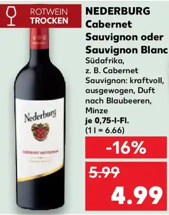 Kaufland NEDERBURG Cabernet Sauvignon oder Sauvignon Blanc Angebot