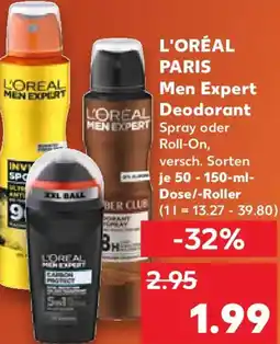 Kaufland L'ORÉAL PARIS Men Expert Deodorant Angebot