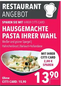 CITTI Markt Weißer und grüner Spargel Hähnchenbrust | Bärlauch-Hollandaise Angebot
