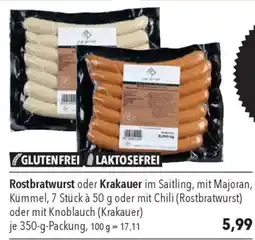 CITTI Markt Rostbratwurst oder Krakauer Angebot