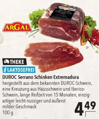 CITTI Markt ARGAL DUROC Serrano Schinken Extremadura Angebot