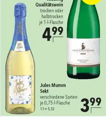 CITTI Markt Jules Mumm Sekt Angebot