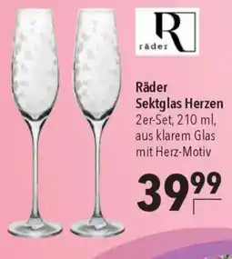 CITTI Markt Räder Sektglas Herzen Angebot