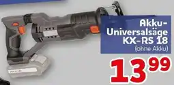 CENTERSHOP Akku Universalsäge KX-RS 18 Angebot