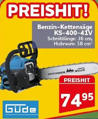CENTERSHOP Güde Benzin-Kettensäge KS-400-41V Angebot