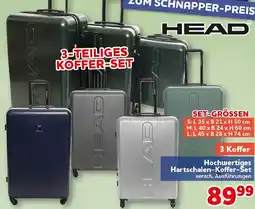 CENTERSHOP Hochwertiges Hartschalen-Koffer-Set Angebot
