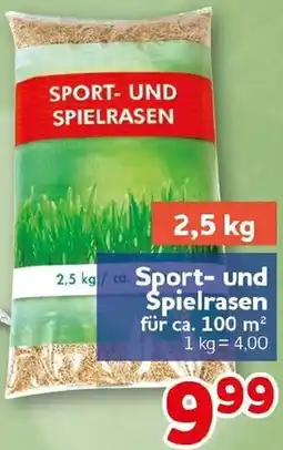CENTERSHOP Sport und Spielrasen Angebot