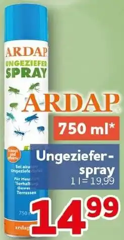 CENTERSHOP ARDAP Ungezieferspray Angebot