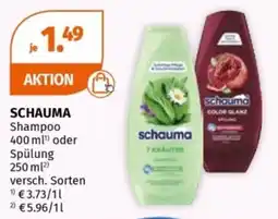 Müller SCHAUMA Shampoo oder Spülung Angebot