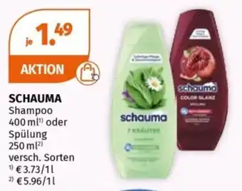 SCHAUMA Shampoo oder Spülung