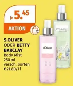 Müller S.OLIVER ODER BETTY BARCLAY Body Mist Angebot