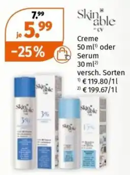 Müller Skin able Creme oder Serum Angebot